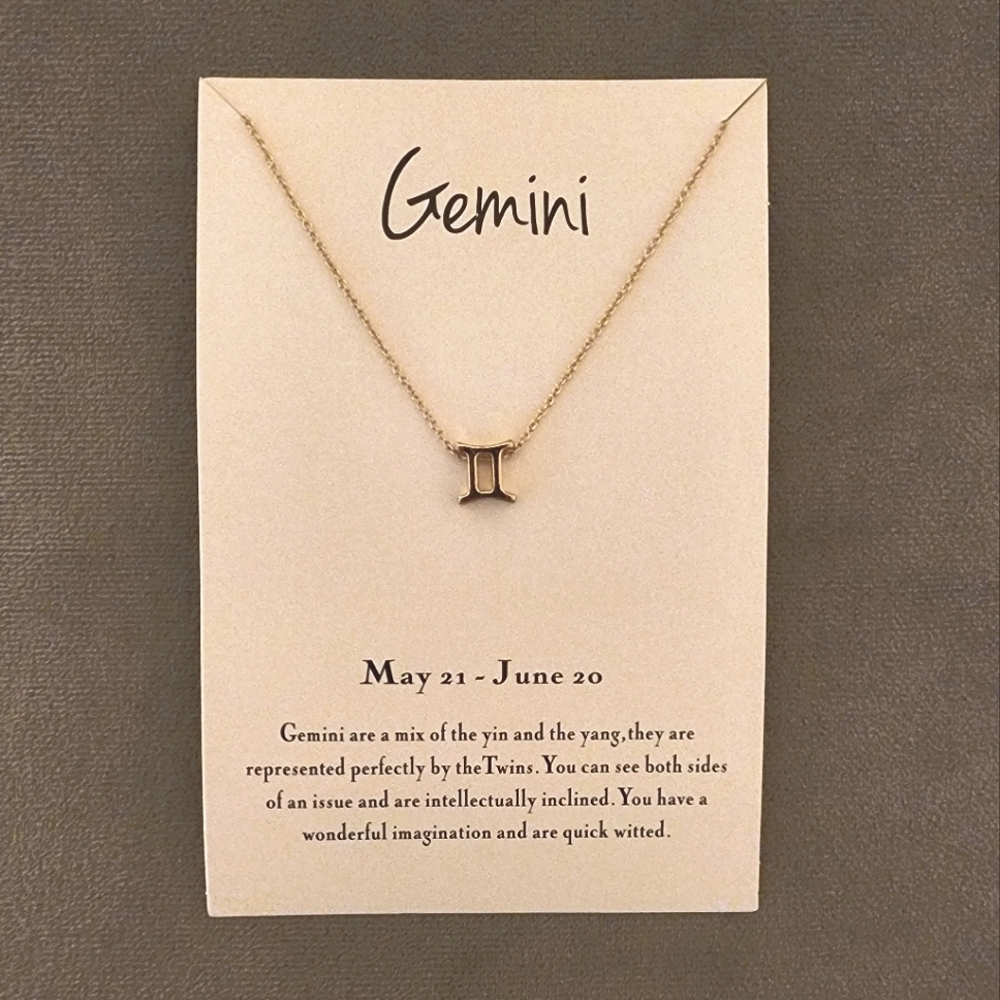 Gemini Astrology necklace